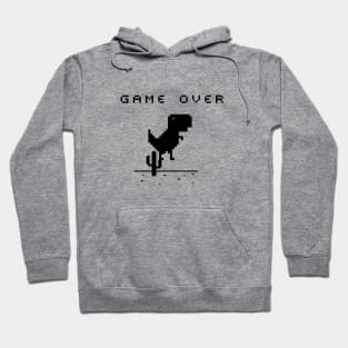 Chrome Dinosaur ( T-Rex Dino) Game Over Hoodie